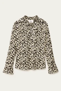 Ba&Sh PIA blouse longue imprimée ECRU Sale
