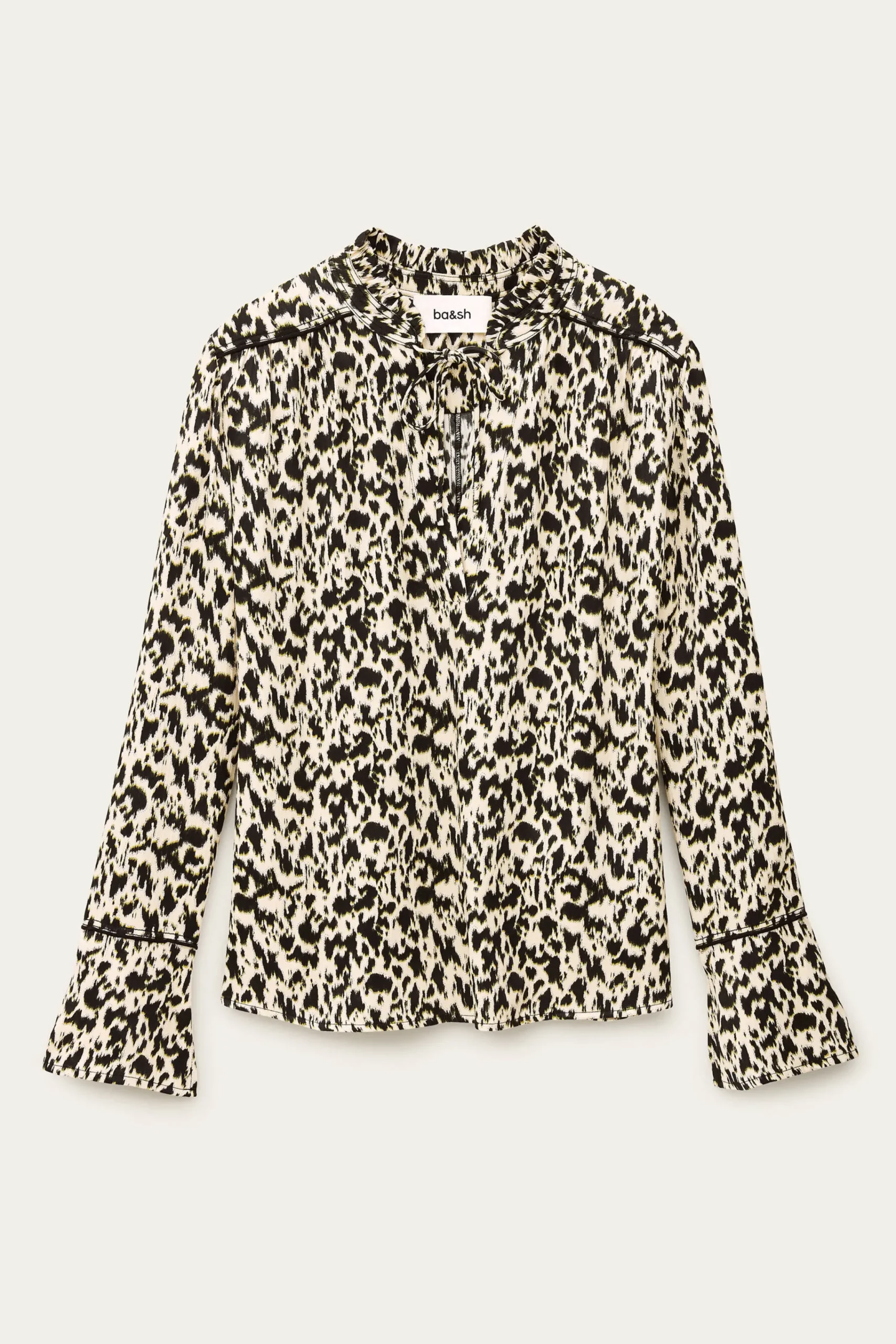 Ba&Sh PIA blouse longue imprimée ECRU Sale