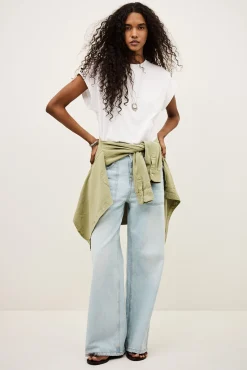 Ba&Sh PIO t-shirt ample BLANC Online