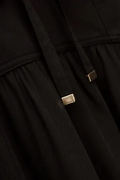 Ba&Sh PONIA jupe midi taille NOIR New