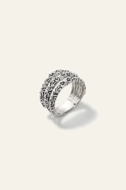 Ba&Sh PRINCE bague anneau zircon GRIS