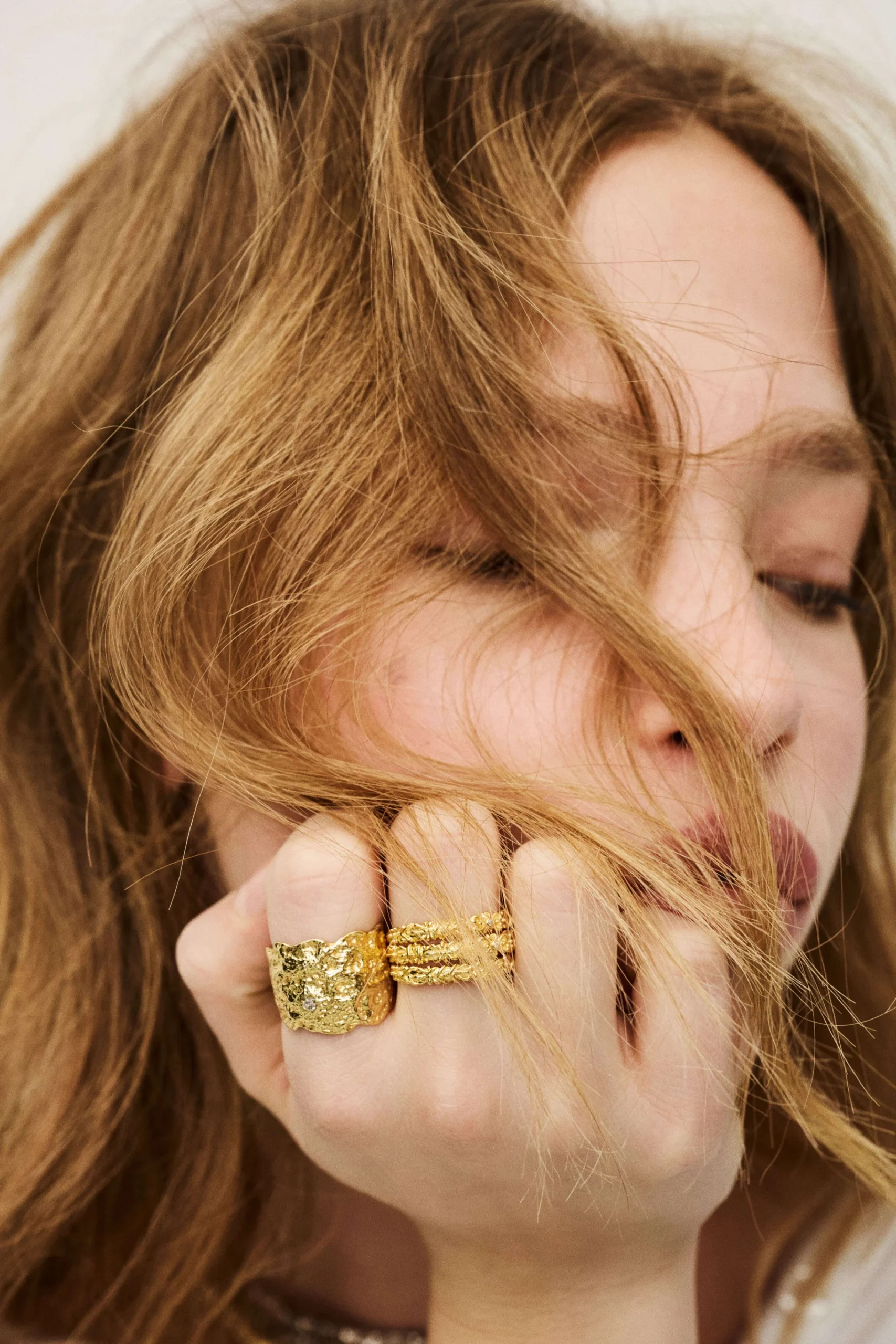 Ba&Sh PRINCE bague anneau zircon DORE Outlet