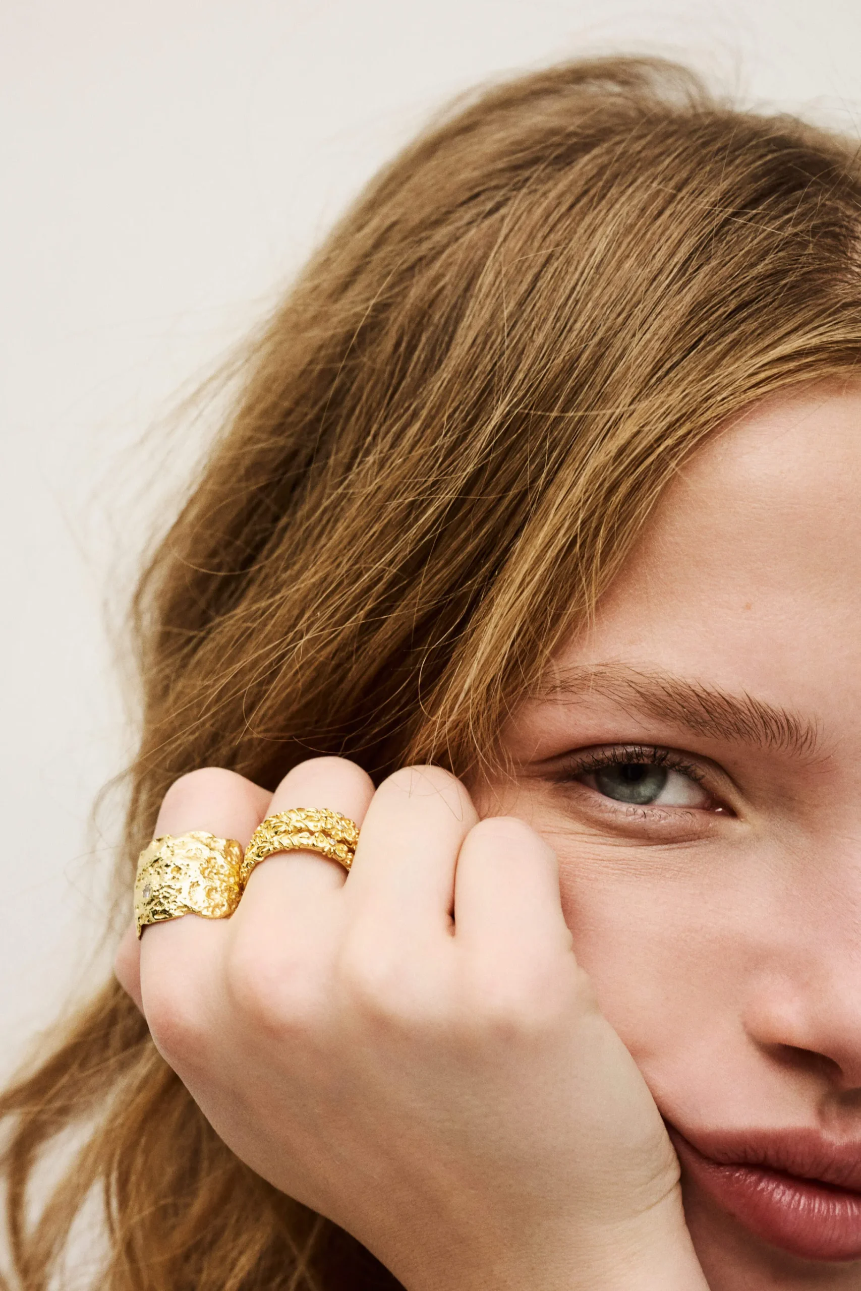 Ba&Sh PRINCE bague anneau zircon DORE Outlet