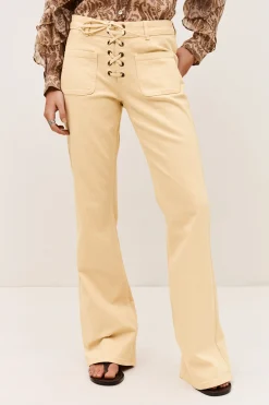 Ba&Sh RAFA jean flare JAUNE Clearance
