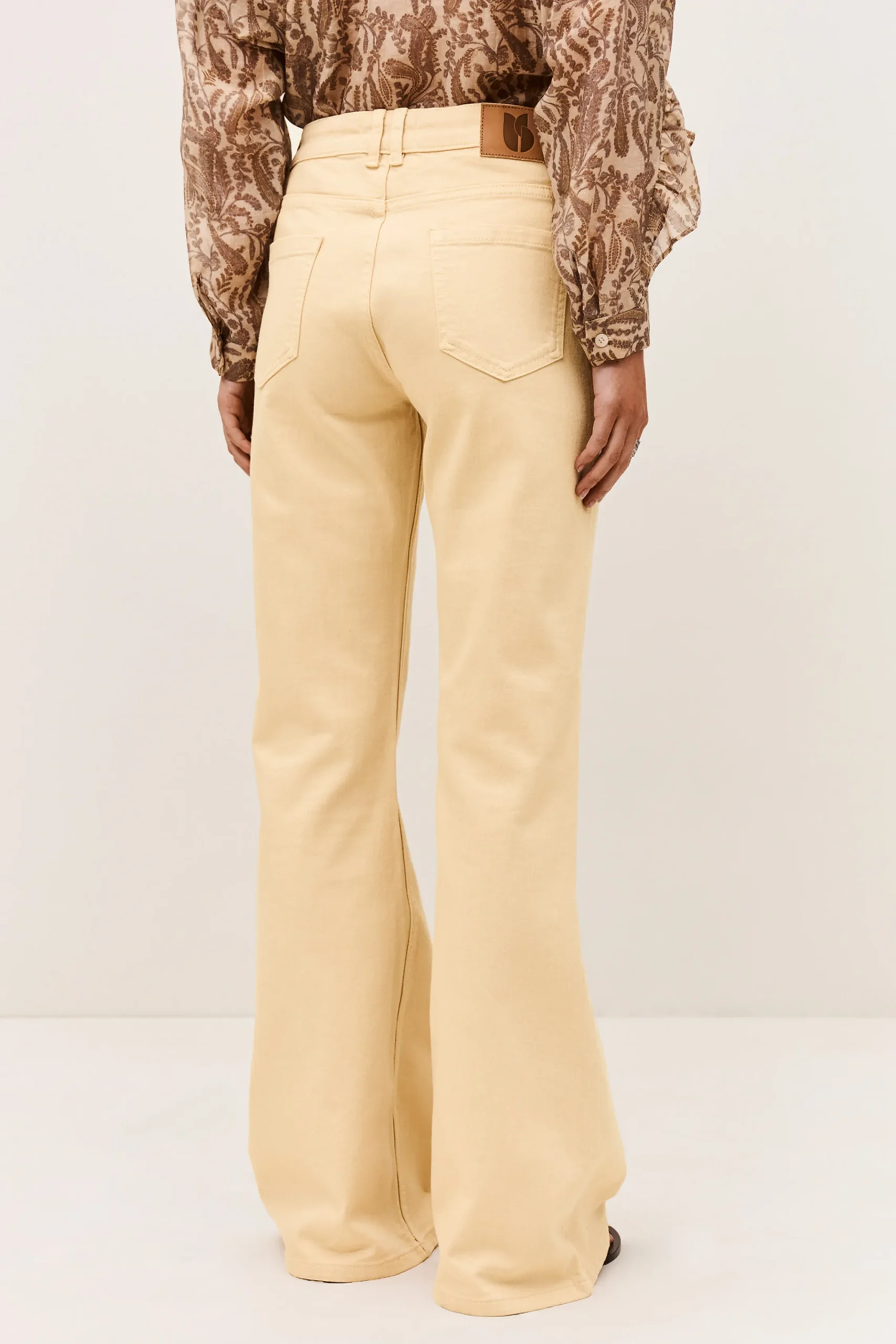 Ba&Sh RAFA jean flare JAUNE Clearance