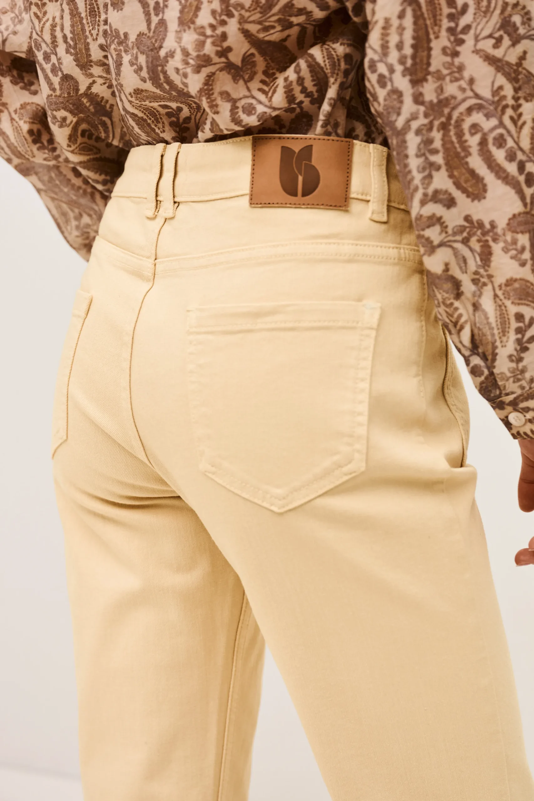 Ba&Sh RAFA jean flare JAUNE Clearance