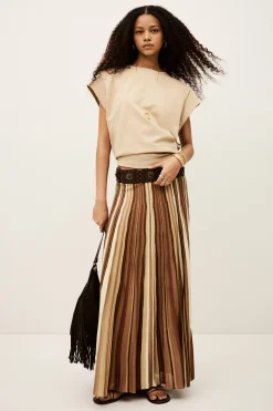 Ba&Sh RIMA jupe longue NOIR Outlet