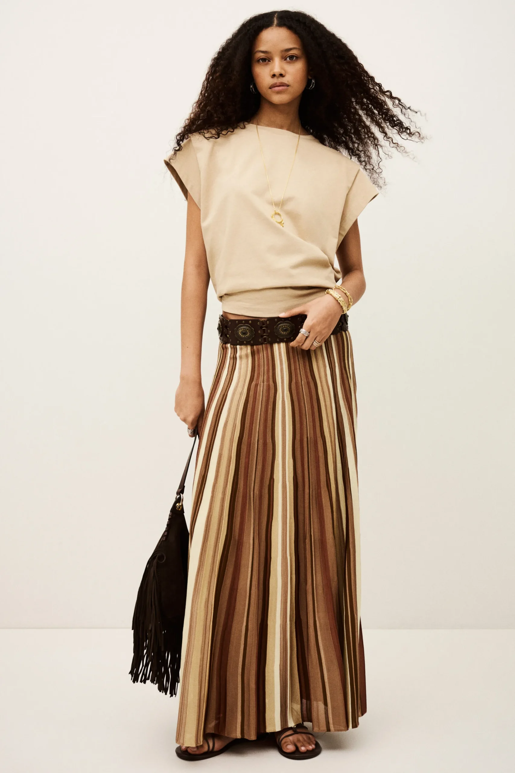 Ba&Sh RIMA jupe longue NOIR Outlet