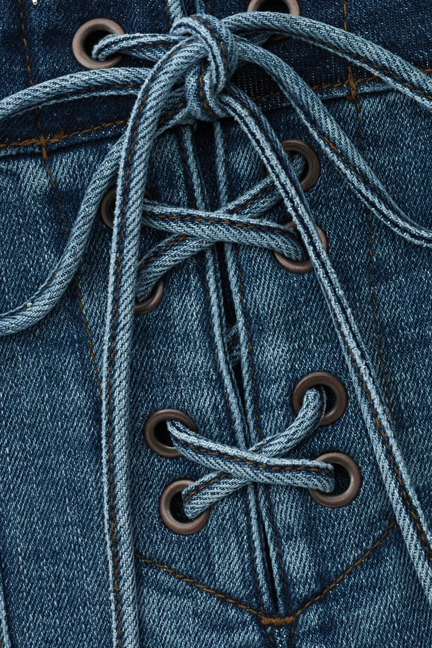 Ba&Sh RIO short denim taille haute BLEU Online
