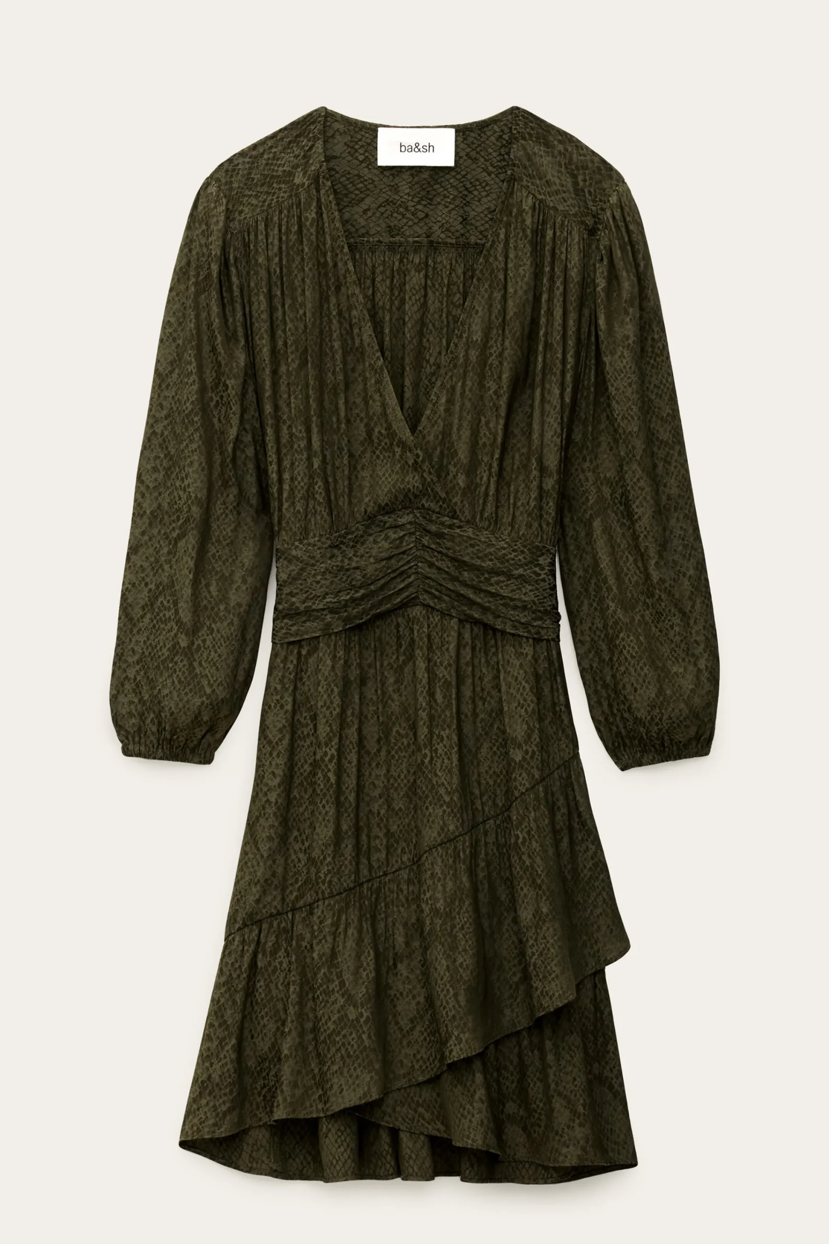 Ba&Sh ROMEA robe courte imprimée VERT New