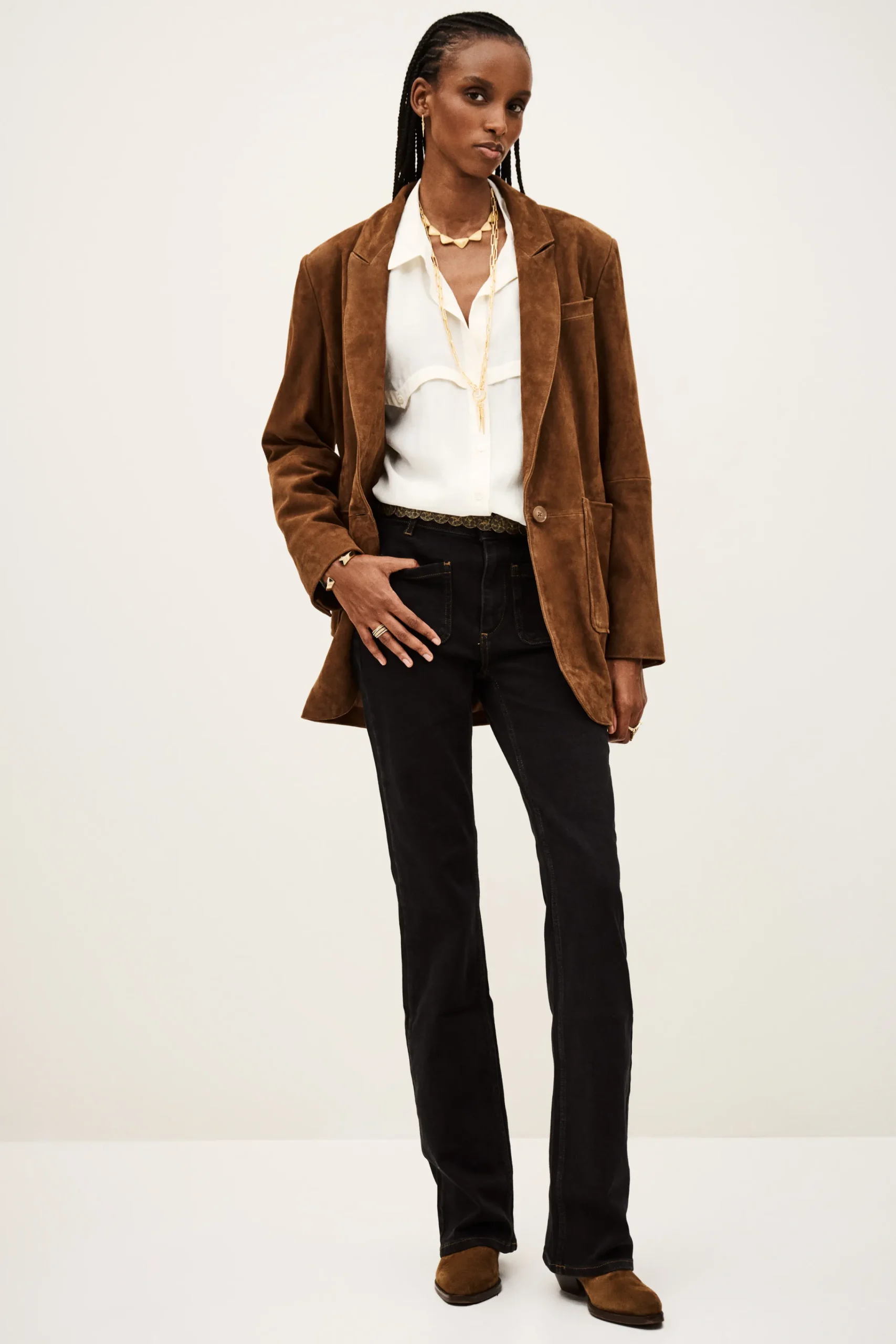 Ba&Sh ROSS jeans flare NOIR Clearance