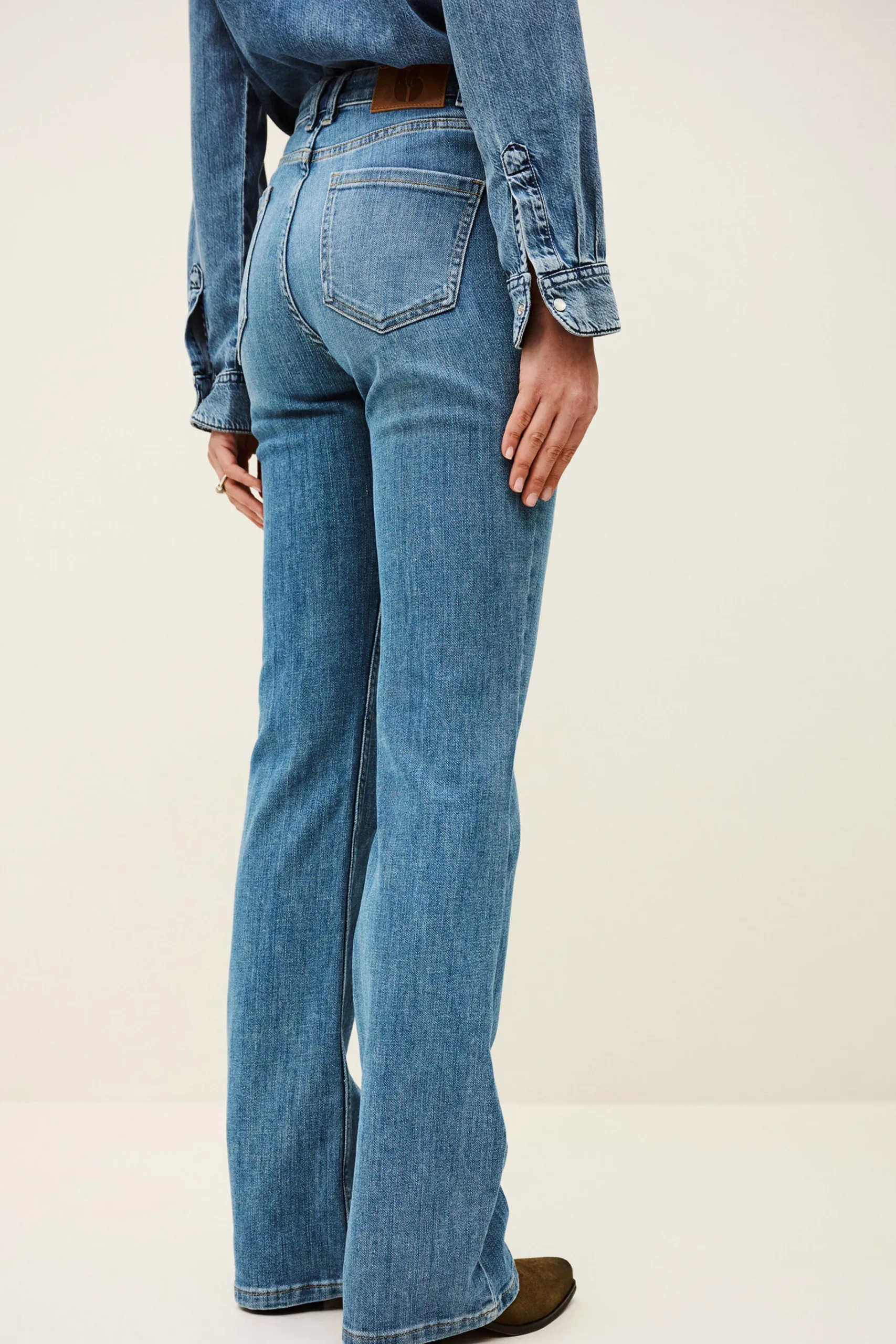 Ba&Sh ROSS jeans taille middle BLEU Discount