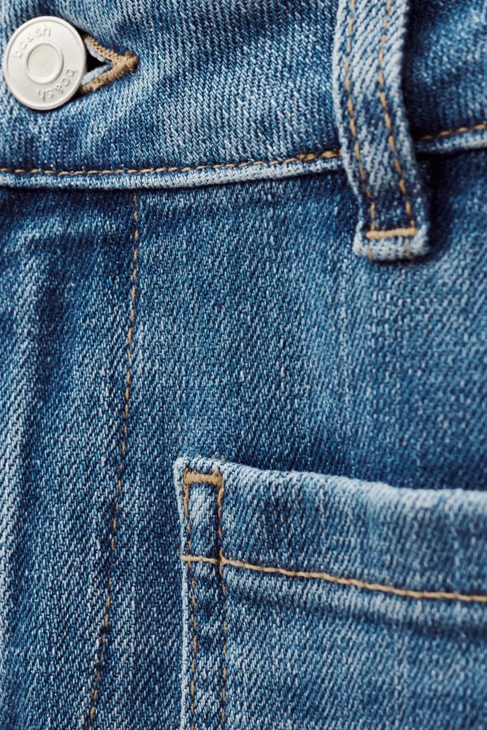 Ba&Sh ROSS jeans taille middle BLEU Discount