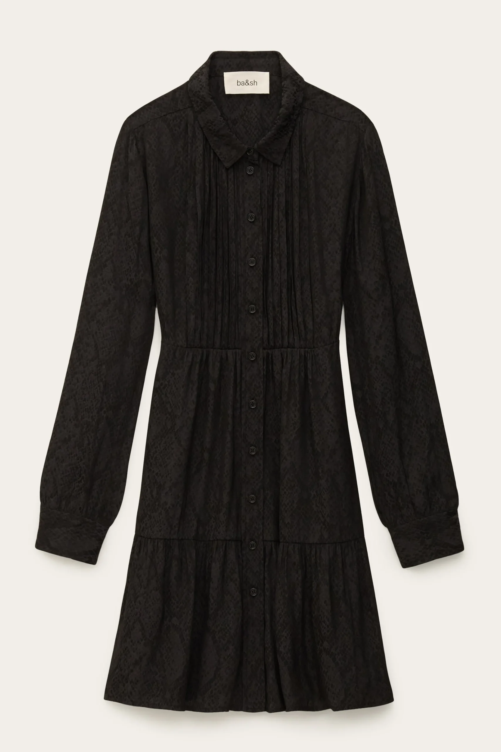 Ba&Sh ROSYNA robe chemise courte NOIR Hot