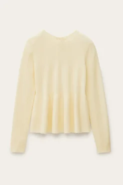 Ba&Sh SALAMA pull laine intemporel JAUNE Discount