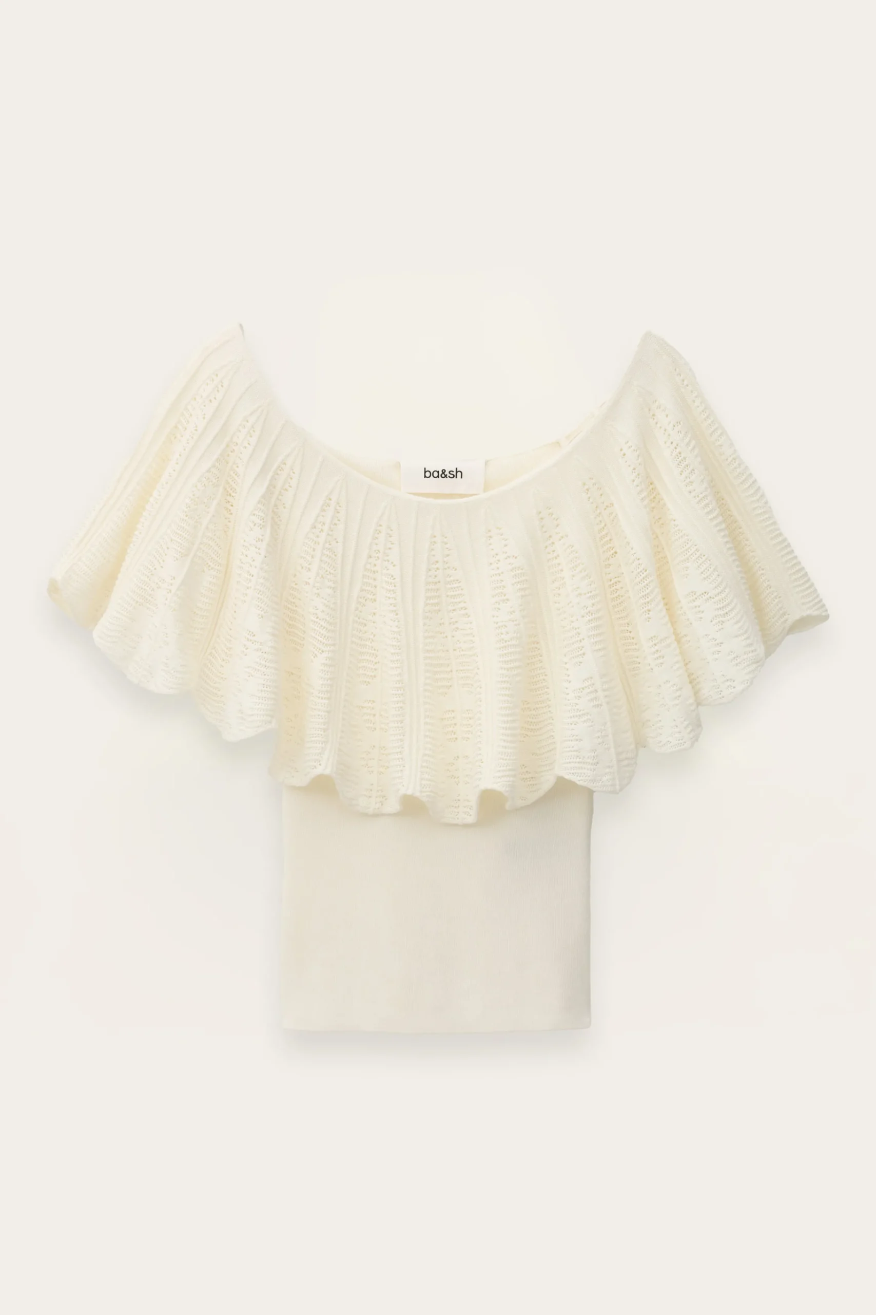 Ba&Sh SALDA top épaules nues ECRU Discount