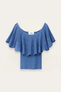 Ba&Sh SALDA top épaules nues NOIR New