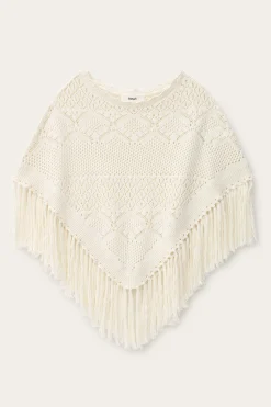 Ba&Sh SANDY poncho maille coton ECRU Clearance