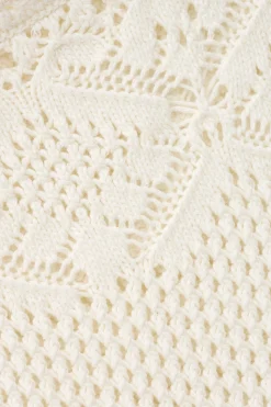 Ba&Sh SANDY poncho maille coton ECRU Clearance