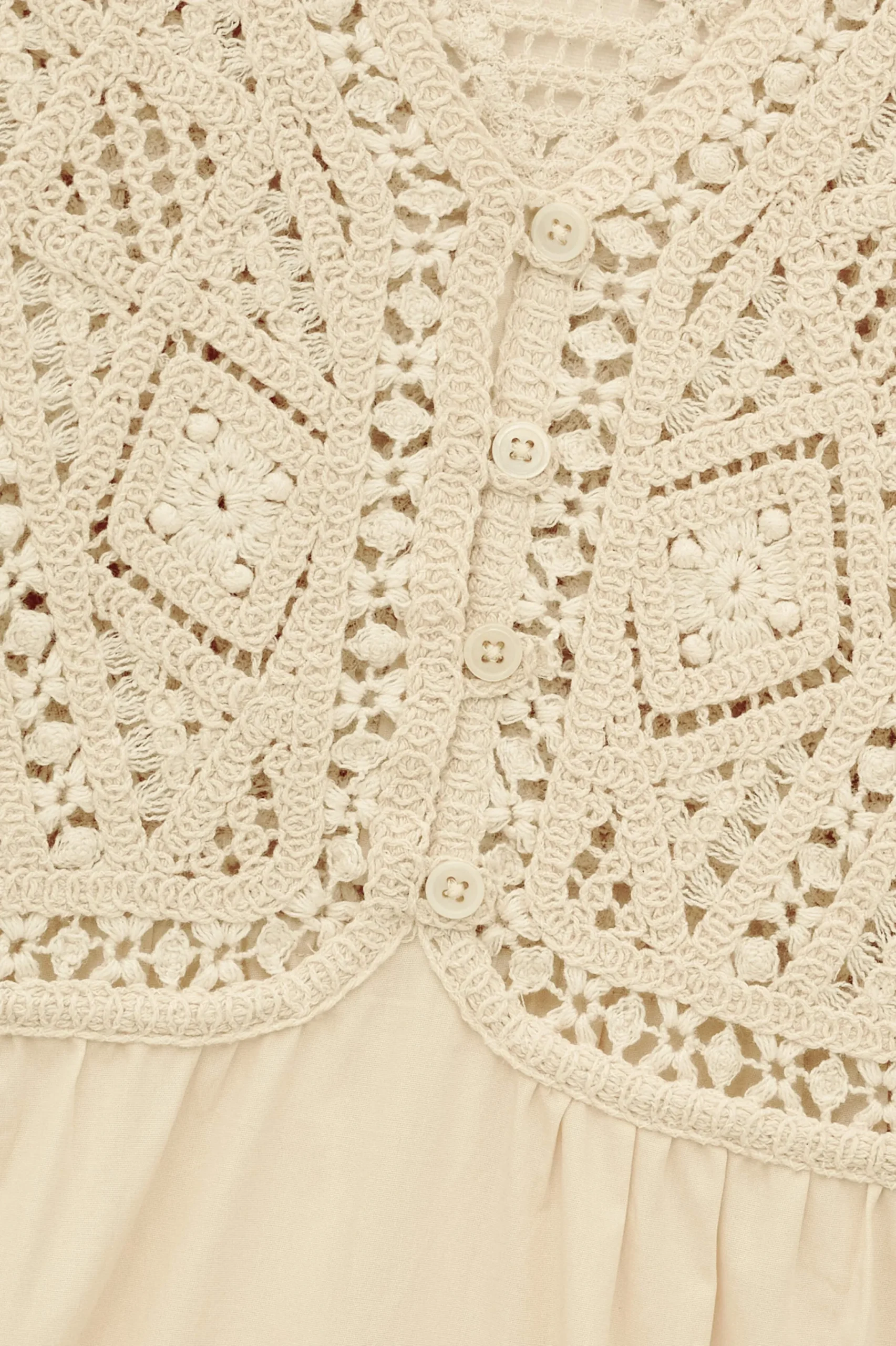 Ba&Sh SANDY robe midi ECRU Best