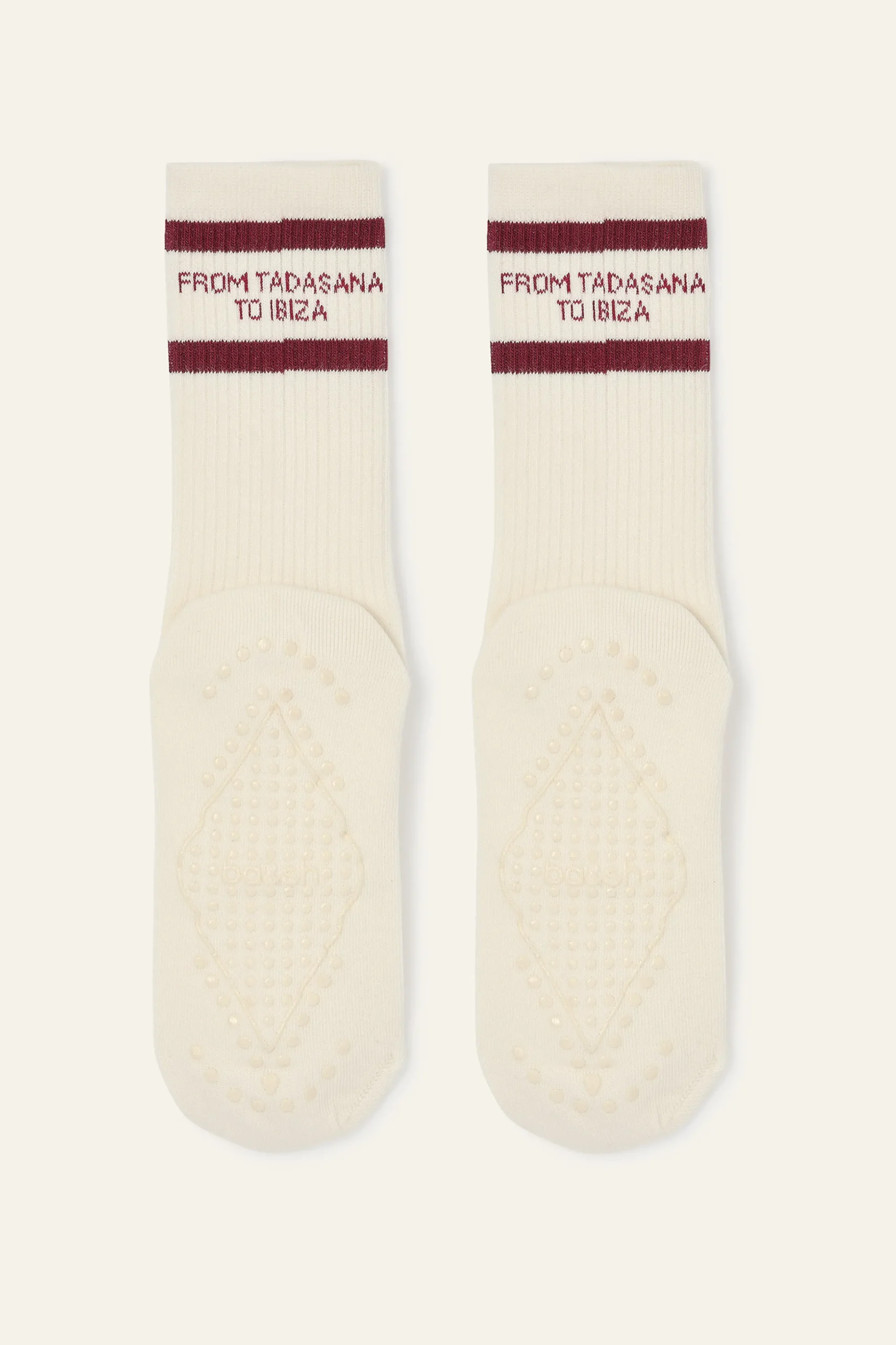 Ba&Sh SHAN Chaussettes à message ECRU Hot