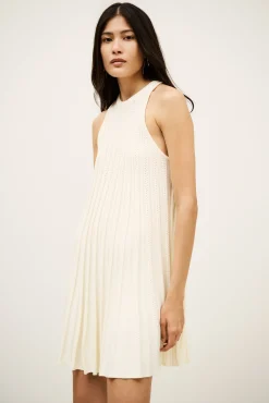Ba&Sh SINNTA robe longueur mini ECRU Discount