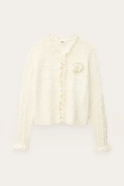 Ba&Sh SORIA cardigan maille ECRU Discount
