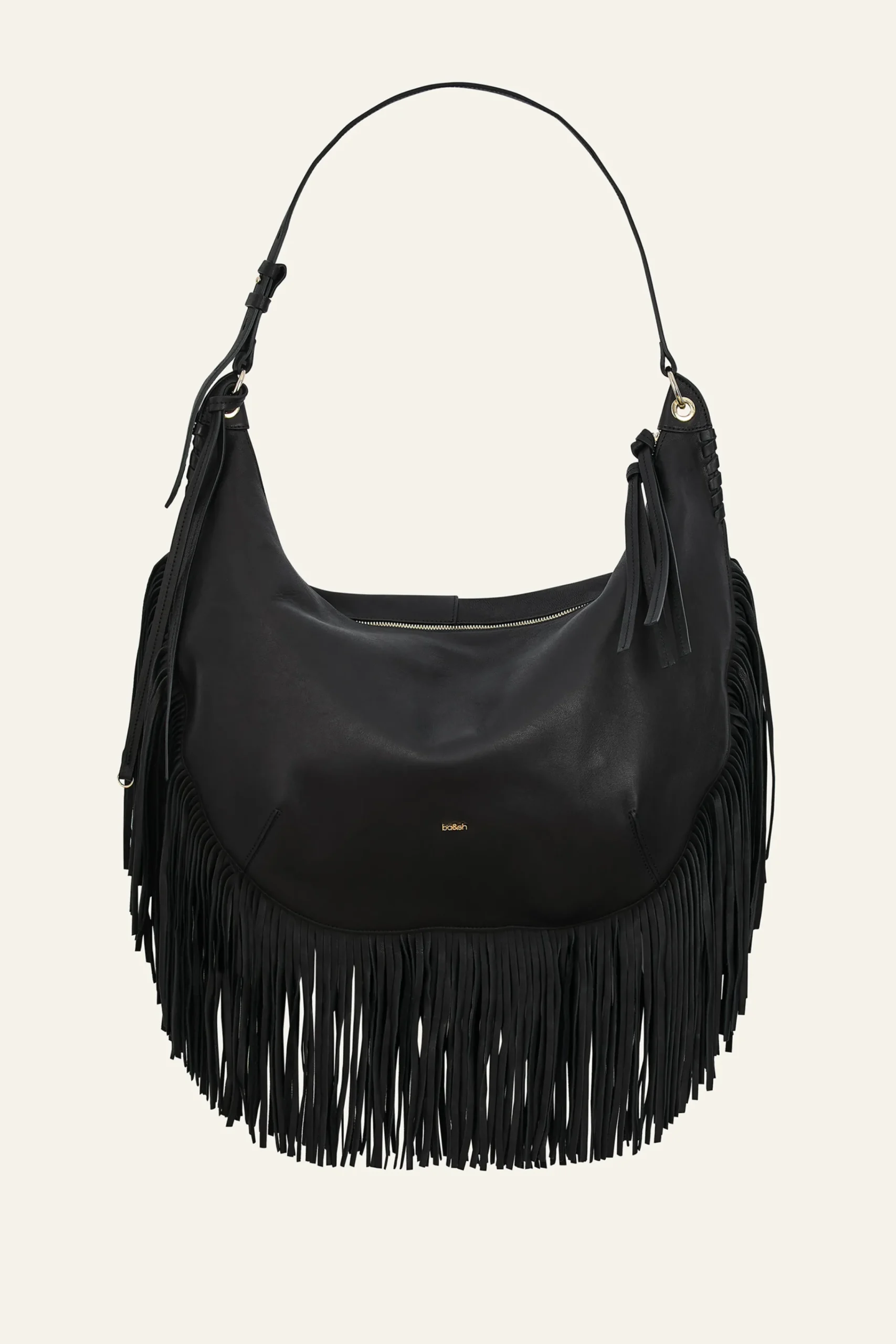 Ba&Sh SWING sac à franges NOIR New