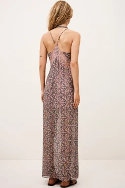 Ba&Sh TAMA robe longue BLEU Hot