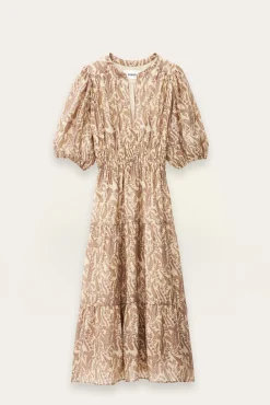 Ba&Sh TANYSSA robe midi imprimée ECRU Sale