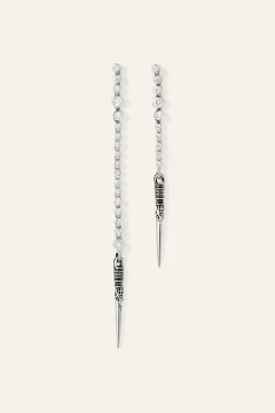 Ba&Sh TAYANNE boucles d'oreilles en argent GRIS Outlet