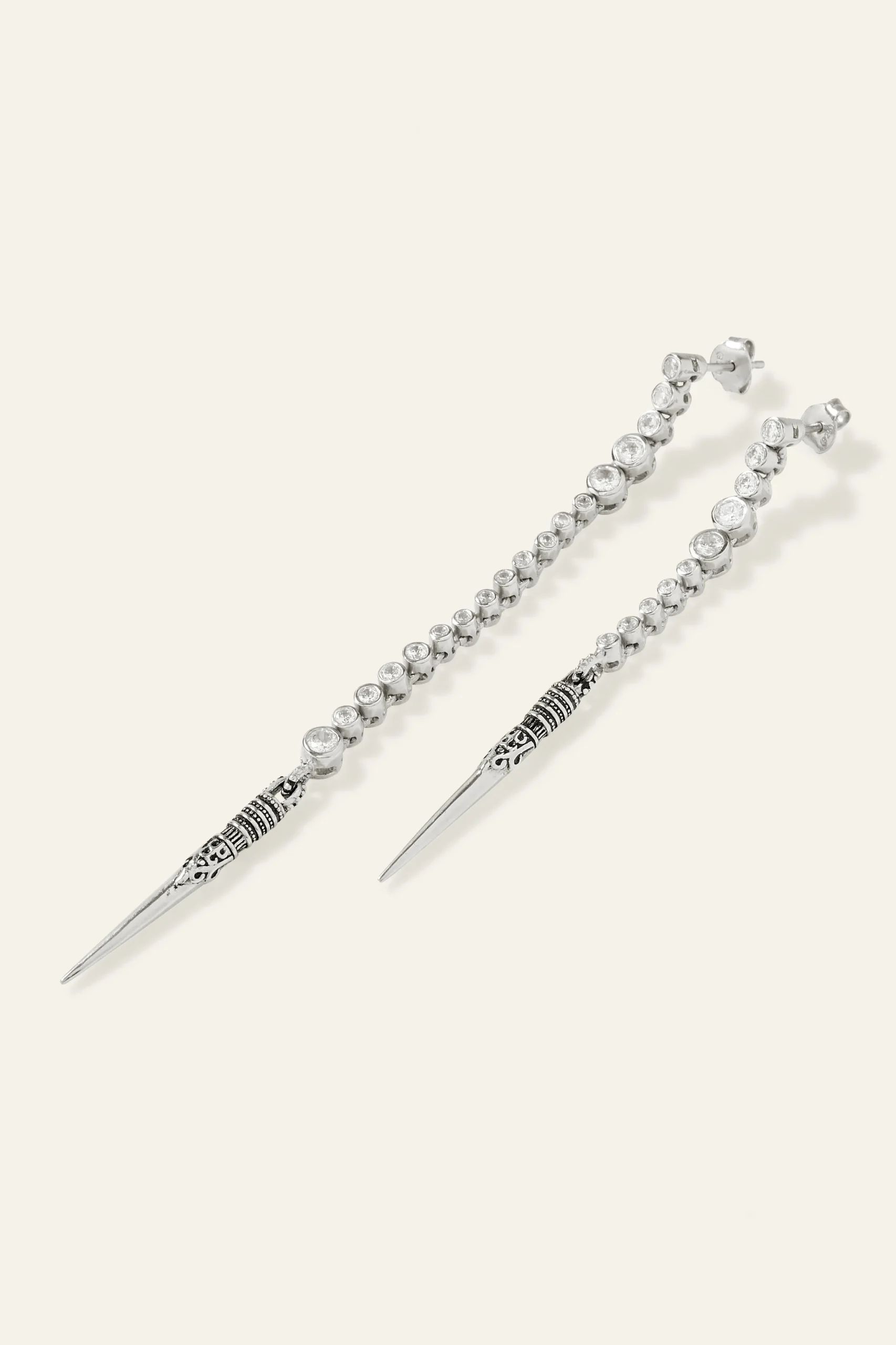 Ba&Sh TAYANNE boucles d'oreilles en argent GRIS Outlet