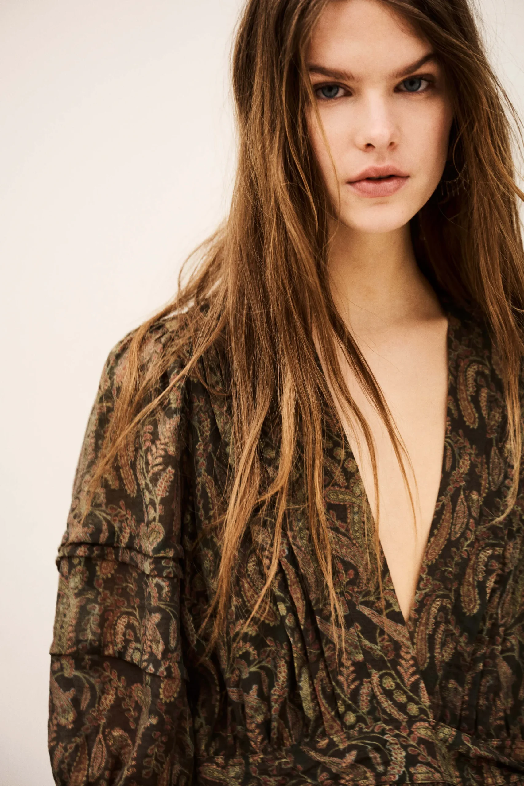 Ba&Sh TEODORA robe courte portefeuille VERT Clearance