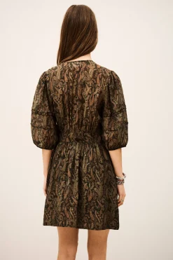 Ba&Sh TEODORA robe courte portefeuille VERT Clearance