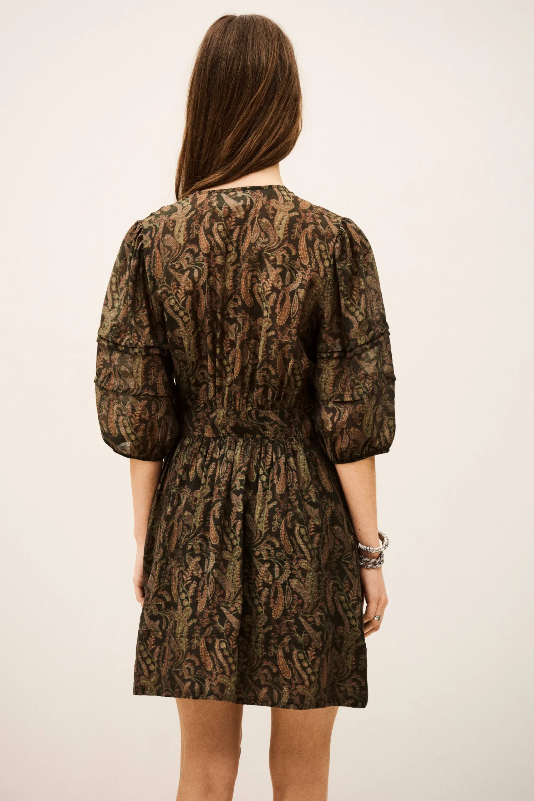 Ba&Sh TEODORA robe courte portefeuille VERT Clearance