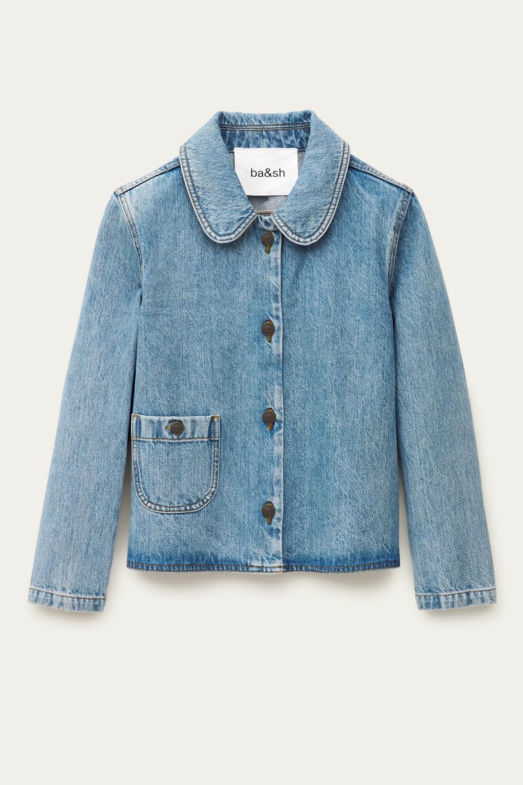 Ba&Sh TINY veste manches trois-quarts BLEU Best