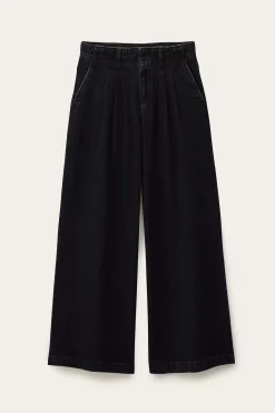 Ba&Sh TOBY jean large plis BLEU Outlet