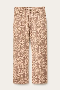 Ba&Sh TOOTY jean bootcut imprimé ECRU Discount