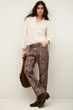 Ba&Sh TOOTY jean bootcut imprimé VIOLET Discount