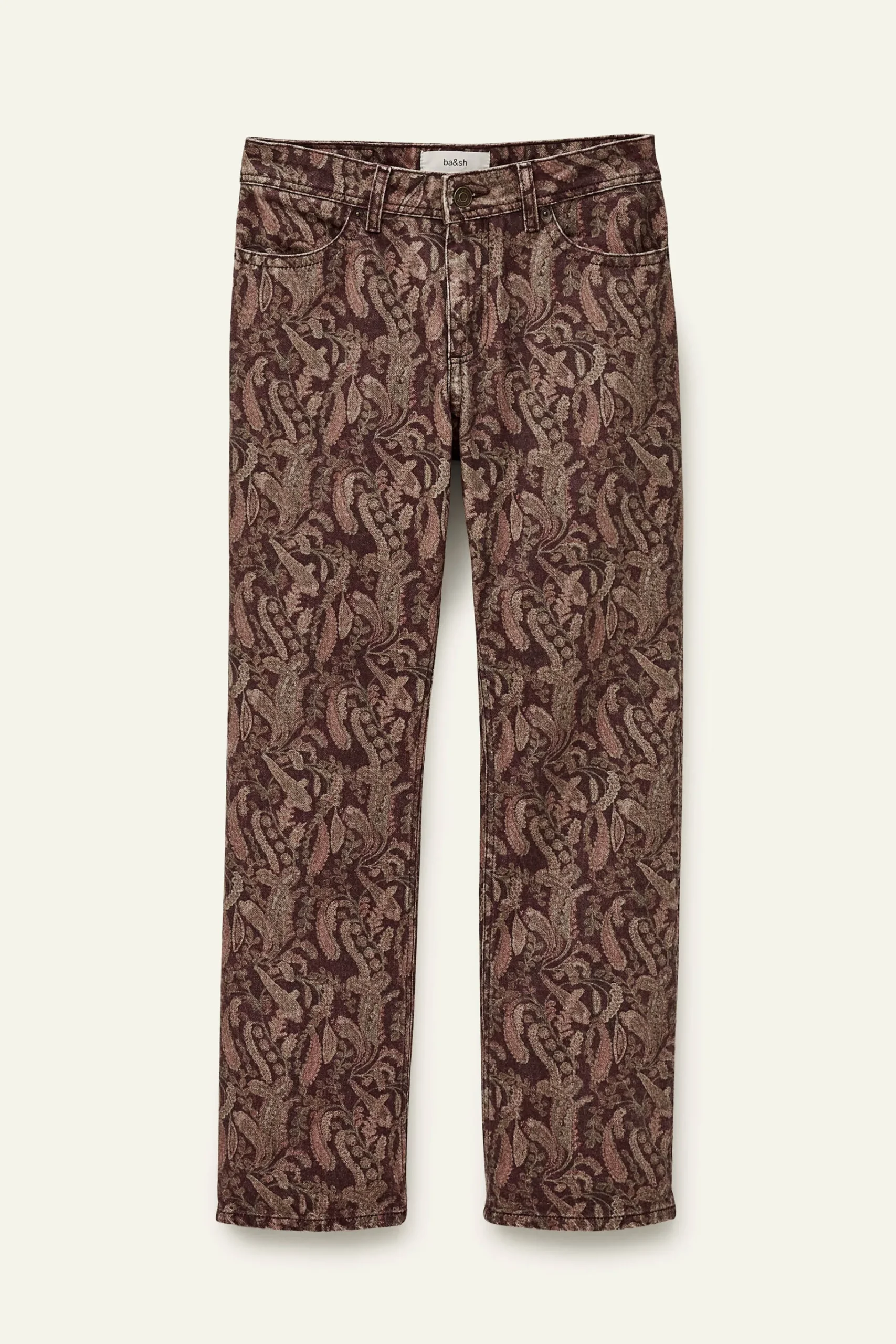 Ba&Sh TOOTY jean bootcut imprimé VIOLET Discount
