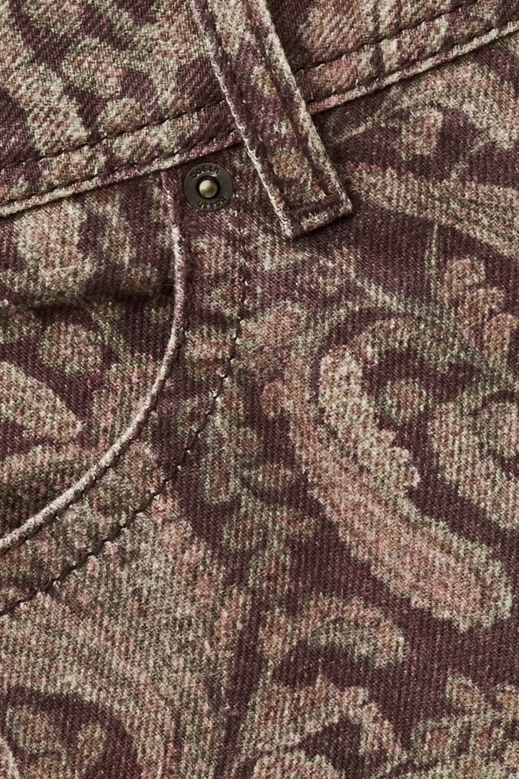 Ba&Sh TOOTY jean bootcut imprimé VIOLET Discount