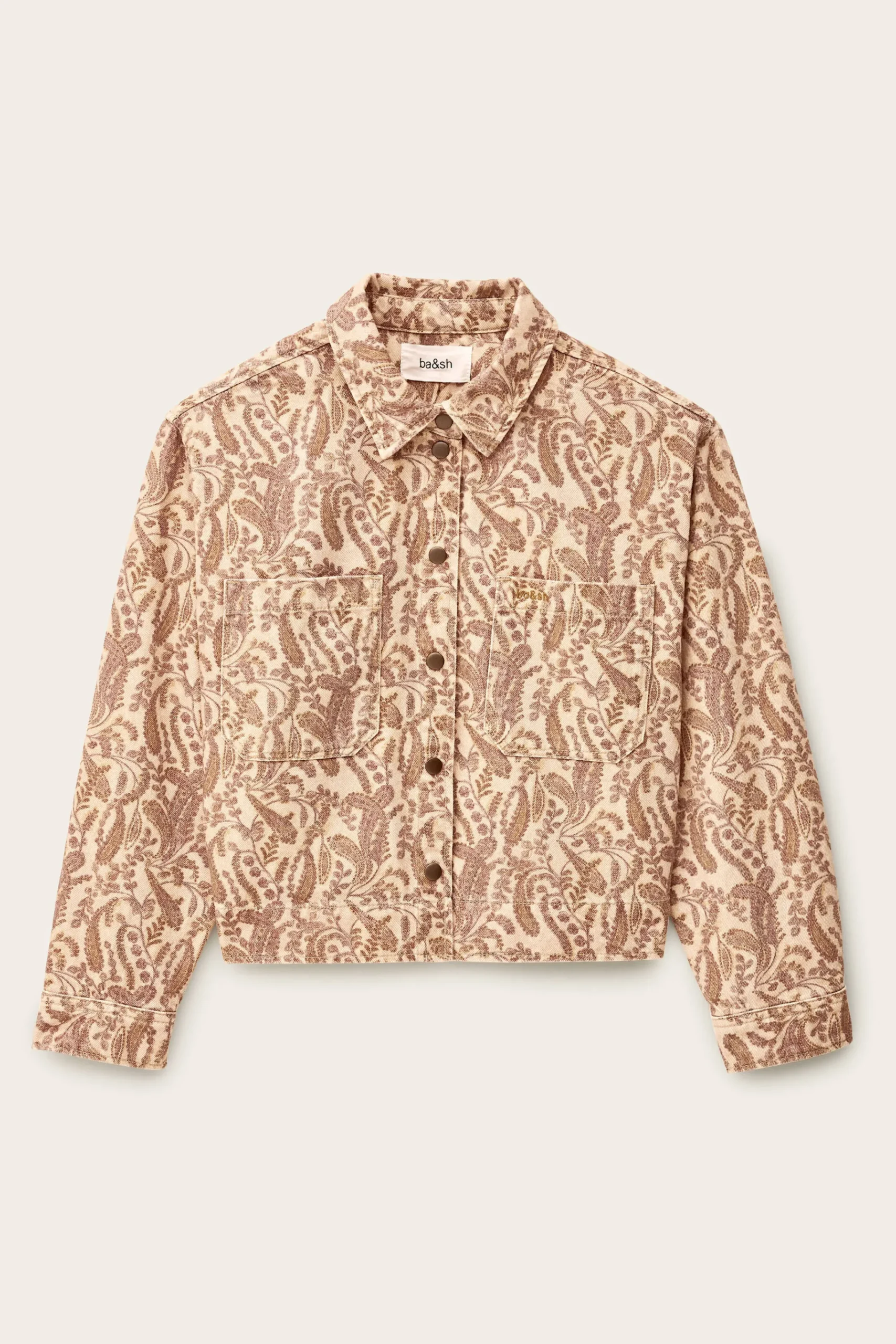 Ba&Sh TULLIA veste courte imprimée ECRU Best