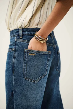 Ba&Sh VADOU Jeans coupe évasée flare BLEU New