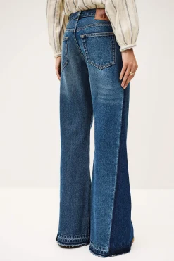 Ba&Sh VADOU Jeans coupe évasée flare BLEU New