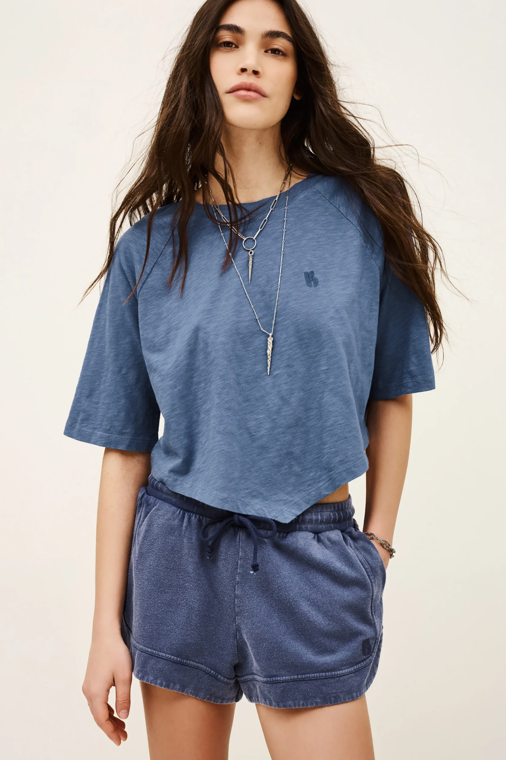 Ba&Sh VANY t-shirt coton BLEU Discount