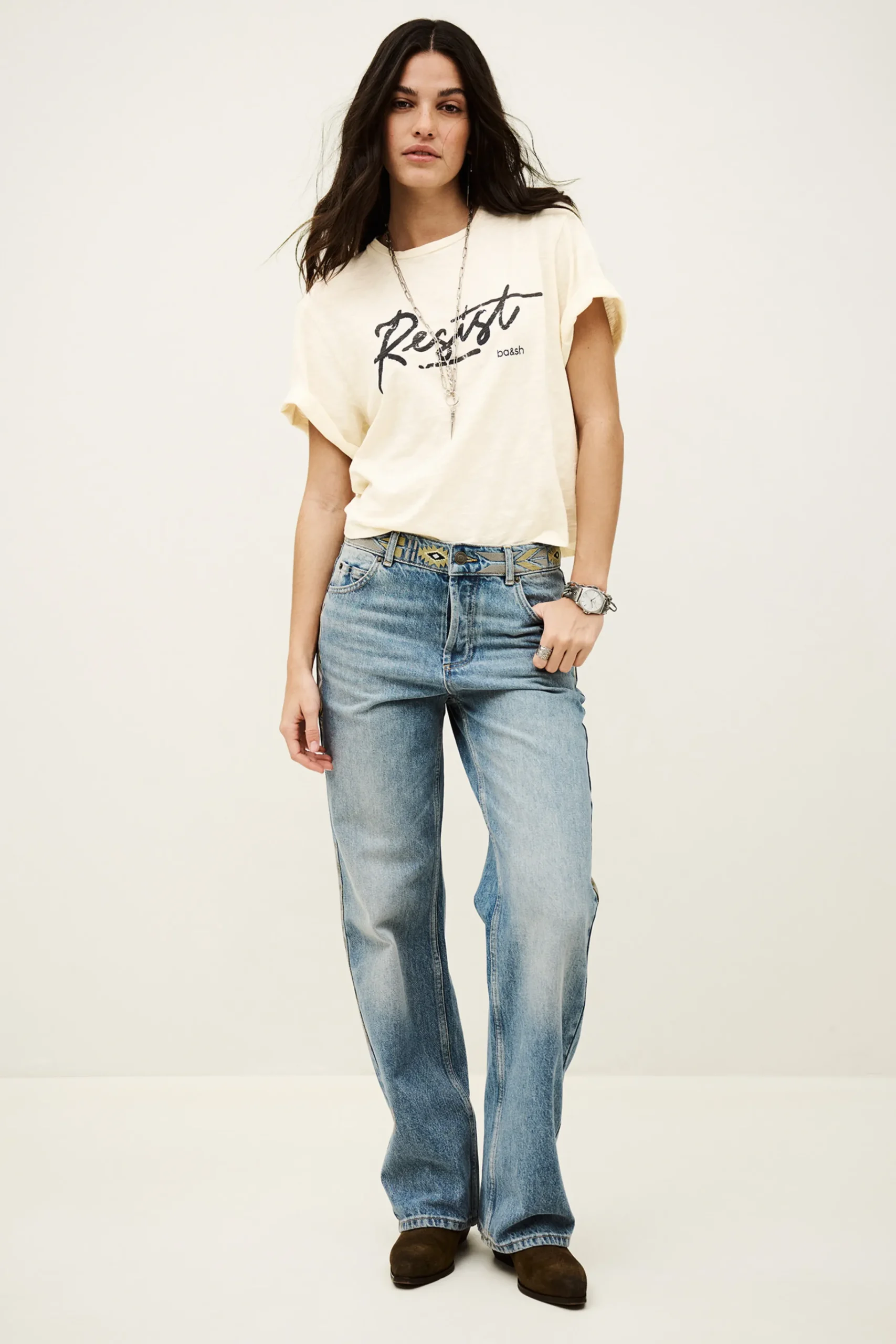 Ba&Sh VERO tee-shirt solidaire ECRU