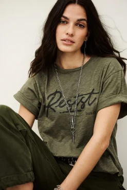 Ba&Sh VERO tee-shirt solidaire VERT Discount