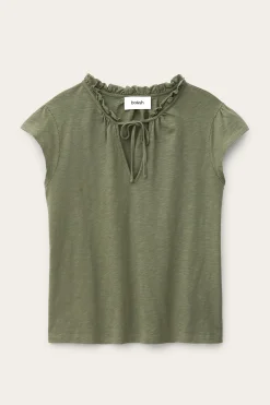 Ba&Sh VERY top manches volantées VERT New
