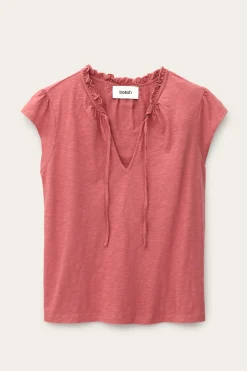 Ba&Sh VERY top manches volantées ROSE New