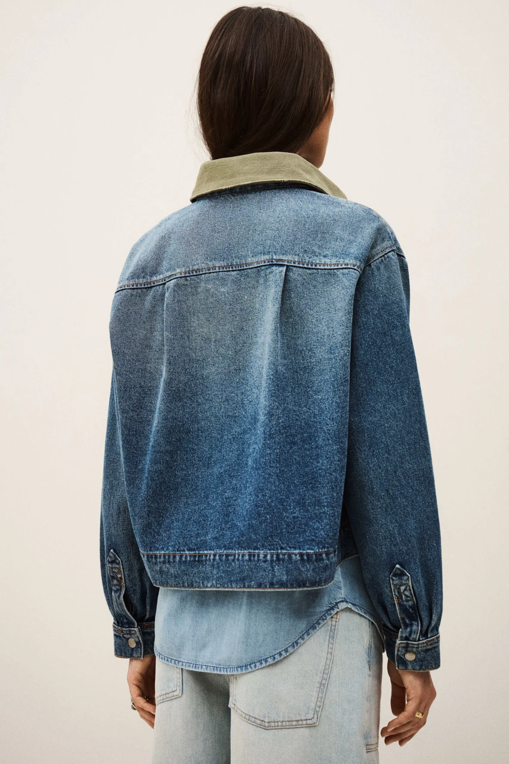 Ba&Sh VIGILIO veste courte denim BLEU Discount